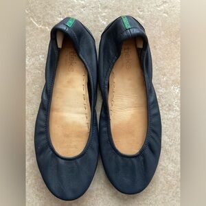 Tieks Navy Blue Folding Ballet Flats Sz 8 Slip On Shoes